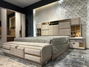 ชุดห้องนอนขนาดคิงไซส์หรูหราทันสมัยพร้อมที่เก็บของเฟอร์นิเจอร์ทันสมัยสำหรับบ้านวิลล่าโรงแรมหรือห้องนั่งเล่นสำหรับใช้ในบ้านสำนักงาน - Product Image 3