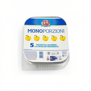 Juego de 5 Bandejas Desechables Gr109 para Porciones Individuales, Bolsa de Gel 700127 para Loncheras Individuales - Product Image 2