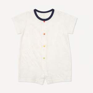 Combinaison pour bébé JALBEBE en coton 100% respirant, à manches courtes, avec fermeture à pression sur le devant, pour l'été, vente en gros - Product Image 5