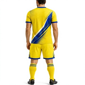 Fabricant OEM, uniforme de football personnalisé avec le nom de l'équipe, maillots et shorts de football respirants, impression numérique, maillot de sport - Product Image 4