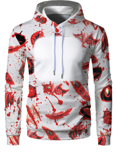 2025 logotipo personalizado otoño transpirable ropa de gimnasio 100% poliéster camisa de sublimación en blanco deporte secado rápido manga larga Sudadera con capucha para hombre - Product Image 6