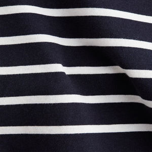 Suéter de Mujer para Invierno, Mezcla de Algodón, a Rayas, Manga Larga, Estilo Deportivo, Tejido de Punto, Jersey Holgado, Cuello Redondo, Felpa - Product Image 2