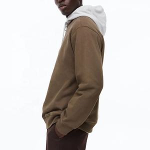 Best Quality Men's <b>White</b> Hoodie 100% Cotton Double Layer Winter <b>Top</b> Product Basics Cotton Blend at a Reasonable Price - Product Image 2