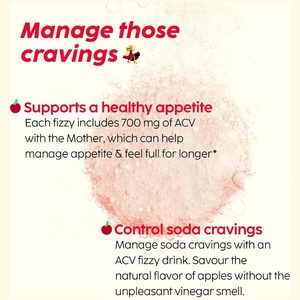 Compresse Effervescenti ACV, <span class=keywords><strong>Aceto</strong></span> di Mele Senza Zucchero, Supporta la Digestione, Controllo dell'Appetito, Bevanda Quotidiana per il Benessere - Product Image 4