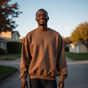 Baggy Sweatshirts Hommes Haute Qualité Coton Polyester Polaire Pull Sweatshirts Hommes Oversize Zipper Sweatshirts Hommes - Product Image 5