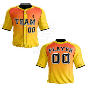 Jersey de béisbol de poliéster para hombre, logotipo personalizado, unisex, transpirable, nuevo diseño, ropa deportiva, conjuntos de uniformes - Product Image 3