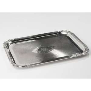 Grand plateau de service rectangulaire en acier inoxydable de la meilleure qualité et de la meilleure qualité utilisé pour les fêtes et les événements - Product Image 2