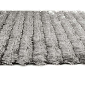 Netline Home Carved Glamour Silver <b>Grey</b> Shaggy <b>Rug</b>-Machine Made Polyester Solid Rectangle for Living Room <b>Bedroom</b> Teen - Product Image 2