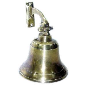 Campana de mano de Metal hecha a mano, campana colgante de pared, niquelado, artículo decorativo para el hogar, artesanía india, producto superior de alta calidad - Product Image 6