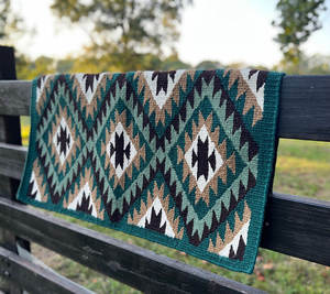 Couverture de selle Western Show Horse Design néo-zélandais Couverture de selle en laine faite à la main Top Tapis de selle en laine Taille - Product Image 5