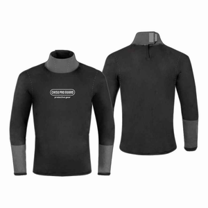 Vêtement de compression à col haut personnalisable, tissu résistant aux coupures, protège-cou pour sweat-shirt de hockey sur glace - Product Image 1