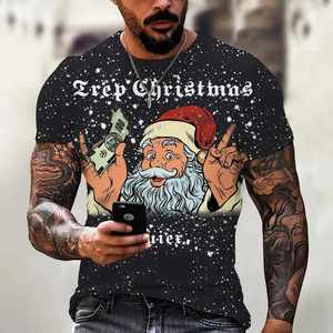 <b>T</b>-<b>shirt</b> For <b>Men</b> 2025 100% Cotton <b>Men's</b> Half Sleeve <b>Christmas</b> <b>T</b>-<b>shirt</b> Crew Neck Graphic Wholesale Custom Top <b>T</b>-<b>shirt</b> for <b>Men</b> - Product Image 6