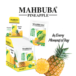 Mahbuba Natural Flavors 9g Poudre de jus d'ananas Mélange parfait Goût rafraîchissant Facile à préparer Profitez de la banane Pomme Kiwi Mangue - Product Image 5