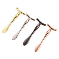 Accessoire cosmétique promotionnel, logo gravé au laser personnalisé, applicateur de crème pour les yeux en alliage de zinc