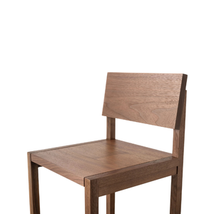 Silla de Bar Moderna de Madera de Teca Sólida con Respaldo para Hogar, Bar, Hotel y Uso Comercial - Product Image 3