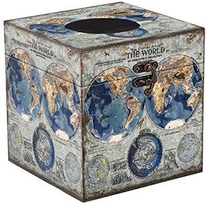 Caja de servilletas de Metal hecha a mano de alta demanda Color y forma personalizados Última llegada Caja de pañuelos de mesa con característica colgante - Product Image 5