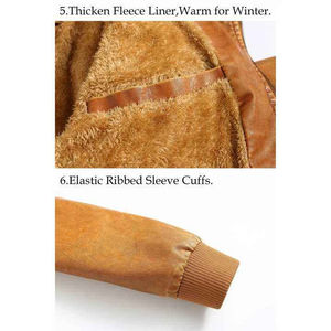 Chaqueta de moto de invierno de cuero auténtico para hombre, servicio OEM, suministro a granel, chaqueta de moto a prueba de viento con características de talla grande - Product Image 5