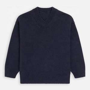 Pull à col rond pour homme - Logo et couleur personnalisés - Laine/acrylique respirante - Manches longues - Épaisseur standard - Product Image 3