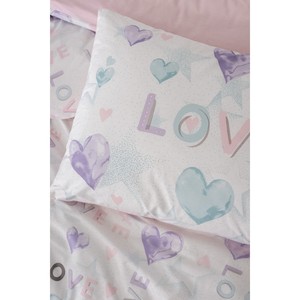 Parure de lit Lovella rose avec drap-housse 100 % coton pour chambre d'adolescent, disponible en tailles King et Queen - 4 pièces ou 3 pièces respectivement - Product Image 3