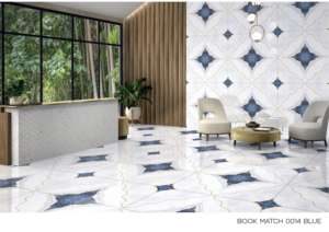Azulejos de Porcelana Esmaltada Pulida Blanca Elegante de 600x1200, Azulejos de Lujo para Pisos y Paredes, Azulejos de Gran Formato para Residencias y Villas - Product Image 3