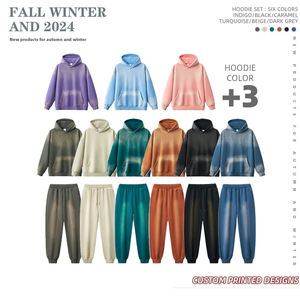 Classic 280 GSM Hoodies Cotton Unisex Sweatshirts Comfortable Soft Casual Wear Warm Factory <b>Direct</b> Wholesale Custom Supply - Product Image 3