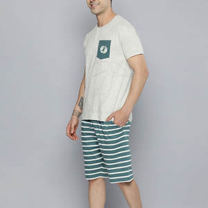 Nuevo Diseño, el Mejor Estilo, Conjunto de Camiseta y Pantalones Cortos de Dos Piezas para Hombre, Duradero, de Alta Calidad, Cintura Elástica, Ligero y Transpirable - Product Image 2