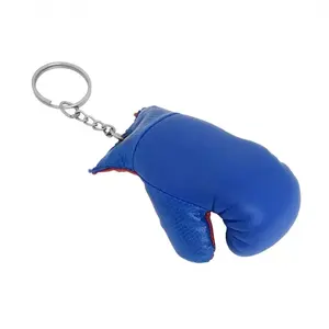 Mini Boxing Gloves For Car Mini Boxing Gloves Keychain Hanging On Mirror PU Leather Boxing Gloves Keychain