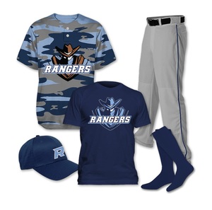 Forfait d'uniformes de baseball personnalisés pour jeunes Logo brodé Design Vêtements de sport décoratifs sur mesure pour l'achat en gros - Product Image 1