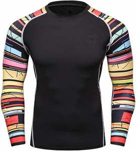Rashguard Shirt personnalisé OEM pour haut de compression Jiu Jitsu MMA avec technologie anti-odeur et contrôle de l'humidité - Product Image 5