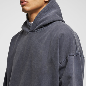 Vente en gros de sweat à capuche court hommes bouffée imprimé 900 1000 1800 Gsm poids lourd double couche sweat à capuche de haute qualité de luxe - Product Image 6