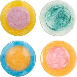 Juego de posavasos de resina hechos a mano con detalles florales incrustados esteras epoxi perfectas para sala de estar Mesa cocina y juegos de regalo - Product Image 1