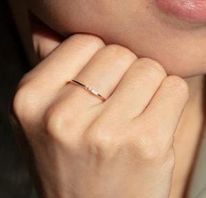 Piedra de moissanita natural Plata de Ley 925 chapada en oro excelente calidad DIY hermosos anillos de boda para mujer tamaño personalizado - Product Image 4