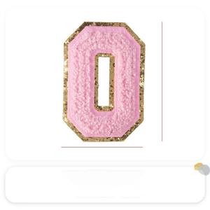 แผ่นปักลายที่กำหนดเองเย็บบนแผ่นเหล็กกำมะหยี่สำหรับเสื้อผ้าแผ่นรีดติดตัวอักษรตัวอักษรตัวอักษร - Product Image 2