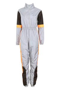 Ensemble d'entraînement 2 pièces personnalisé pour femme : veste coupe-vent mi-longue et pantalon de jogging pour la saison estivale - Product Image 5