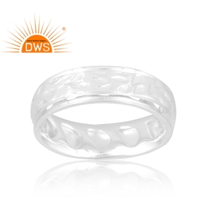Best Selling Sterling <b>Silver</b> Band <b>Ring</b> Custom Design Jewelry For Women Gift For Her. - Product Image 1