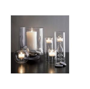 Bougeoir en verre au design personnalisé Bougeoir en verre votif transparent Mariage Grand pot à bougie en verre de haute qualité - Product Image 4