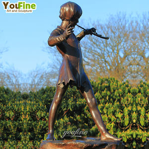 Escultura Decorativa de Jardín, Figura Artística Divertida de Mujer, Estatua de Chica Traviesa de Bronce - Product Image 3