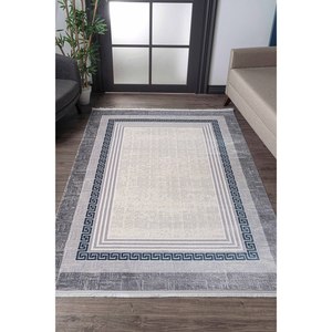 Tapis moderne gris Netline A0307 Depot, fibres synthétiques durables, non-muants, faciles à nettoyer, tapis et ensembles pour la maison - Product Image 3