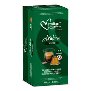 20 capsules de café italien en aluminium Espresso Arabica compatibles avec Nespresso* - Product Image 1
