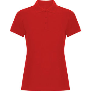 เสื้อเชิ้ตผู้หญิงผ้าฝ้ายแท้ 100% สไตล์อังกฤษ แขนสั้น สีแดง ระบายอากาศได้ดี เป็นมิตรกับสิ่งแวดล้อม โลโก้ปั๊มนูนด้านหน้า ผ้าถัก - Product Image 1