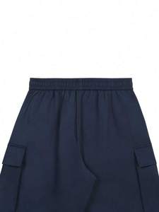 Pantalones de hombre de color azul marino, pantalones Cargo de gran tamaño lavados, ropa de calle holgada, diseño de múltiples bolsillos, tela de sarga a la moda - Product Image 5