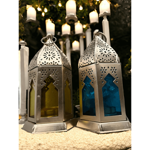 Vintage Antique Style 6 Height Metal <b>Lantern</b> Home Dcor Lighting <b>Tea</b> <b>Light</b> Candle Holder Indian Metal Crafts - Product Image 2