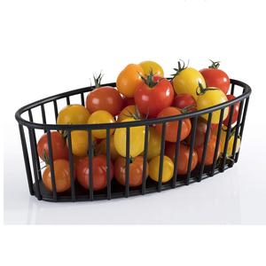 Cesta de comida de diseño único duradero, acabado negro decorativo para cocina, despensa de cocina para guardería - Product Image 4