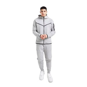 Nouvel ensemble de survêtement technique décontracté d'hiver de haute qualité, sur mesure, en gros, grande taille, pour hommes, jogging, ensemble de survêtement, séchage rapide, respirant - Product Image 6