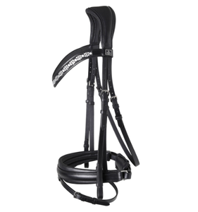 Shemax 2023 Top vente produits de cheval personnalisés de haute qualité BRIDLE MILLÉNAIRE en noir/noir en gros - Product Image 5