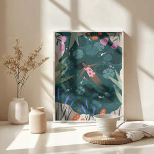 Affiche de natation en eau libre de Bea Mller pour décoration murale - Product Image 6