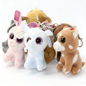Customized <b>cute</b> Plush Animal Keychains Cartoon 3D Soft Stuffed Toys for Easter Gift - Product Image 5