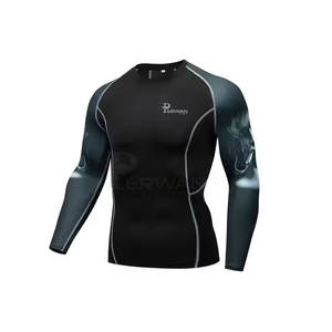 Rash Guard transpirable de último diseño para hombres Hecho en Pakistán Servicio OEM Venta al por mayor Rash Guard - Product Image 3