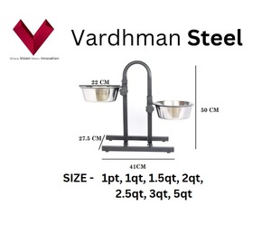 Vente d'usine, prix bas, bol pour animaux de compagnie en acier inoxydable, double bol réglable pour les repas, pour les voyages en plein air, petite taille pour chats et chiens - Product Image 4