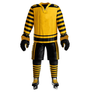 Maillots de hockey sur glace par sublimation de haute qualité à prix abordable, uniformes, vêtements, chemises en gros, service OEM, 100 % polyester, séchage rapide, respirant - Product Image 3
